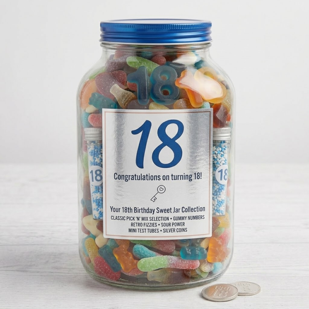 18th Birthday Gift Sweet Jar
