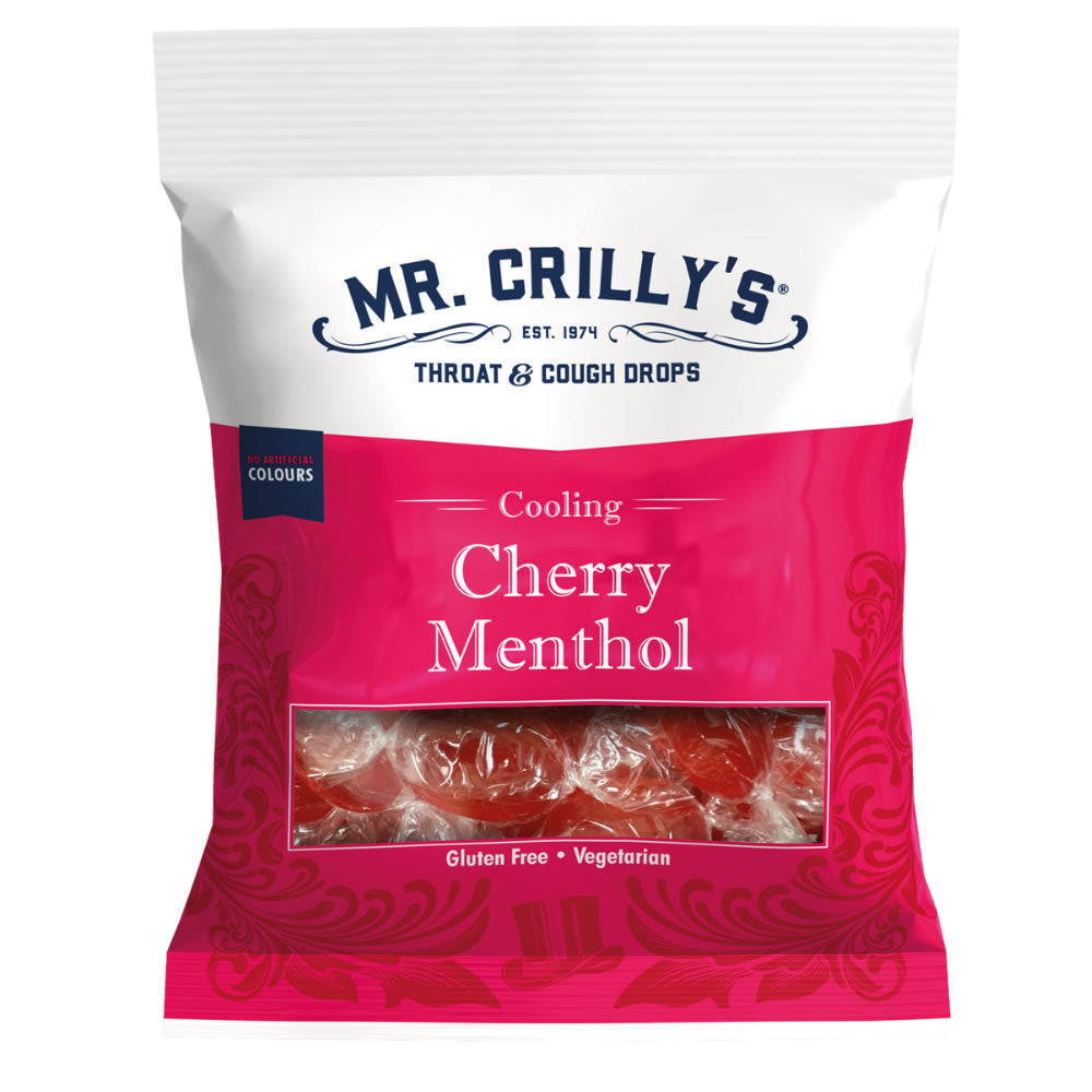 Mr. Crilly's Throat & Cough Sweets Cherry Menthol