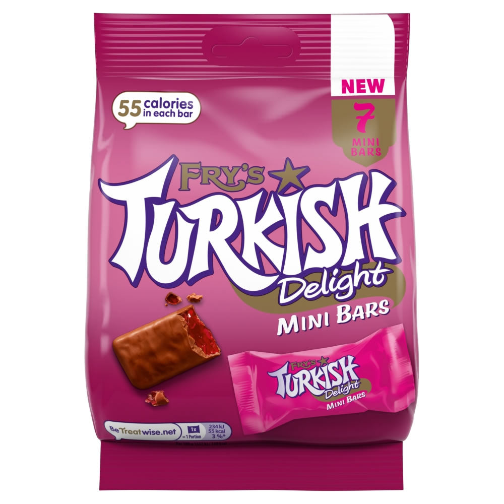 Fry's Turkish Delight 7 Mini Chocolate Bars