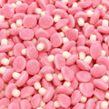 Pink Halal Fizzy Mushroom Sweets
