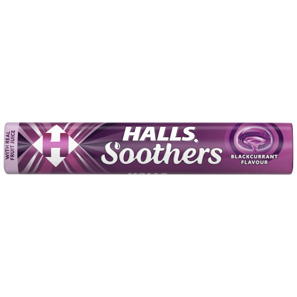 Halls Soothers Blackcurrant Lozenges Roll