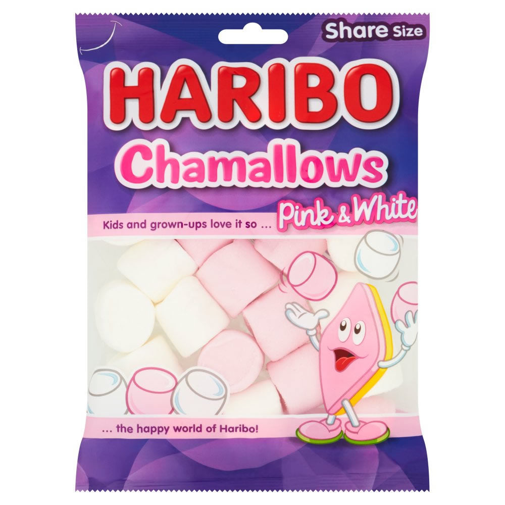 HARIBO Chamallows Marshmallows Pink & White Sharing Bag