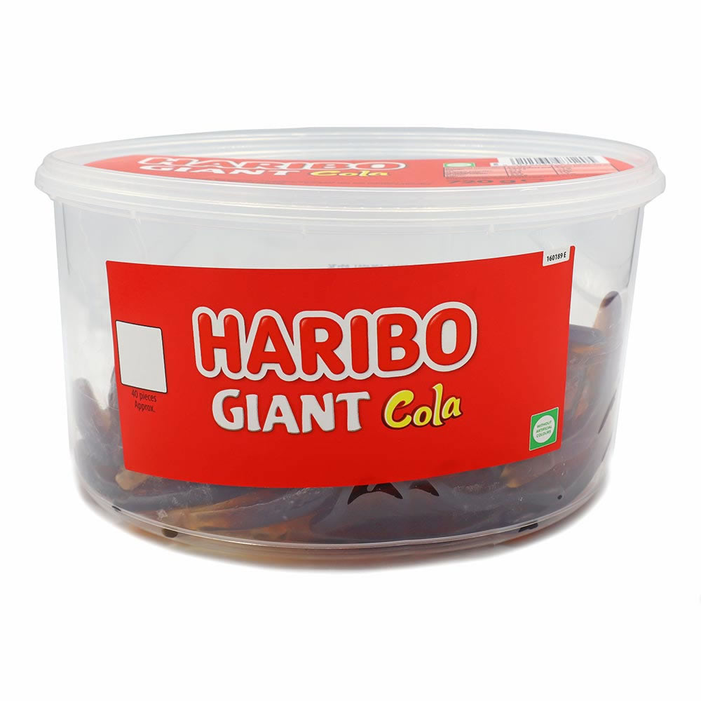 Haribo Giant Cola Bottles Tub