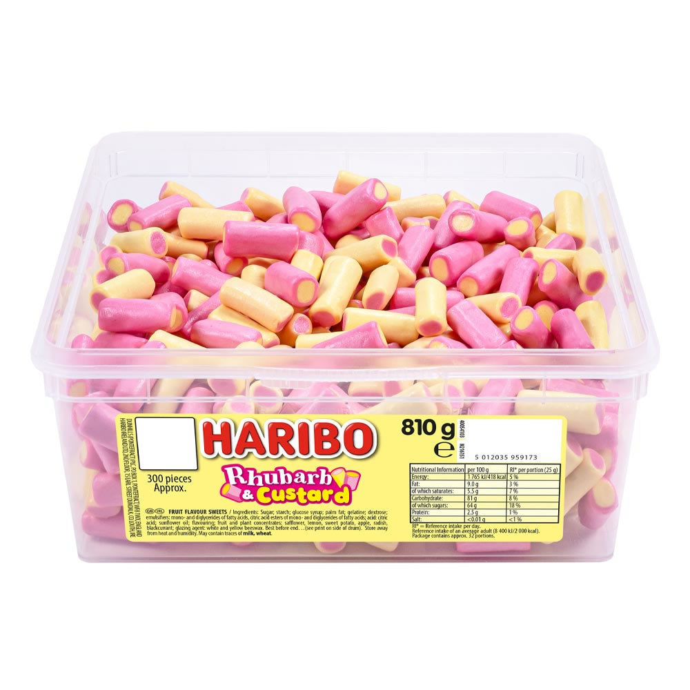 Haribo Rhubarb and Custard Tub