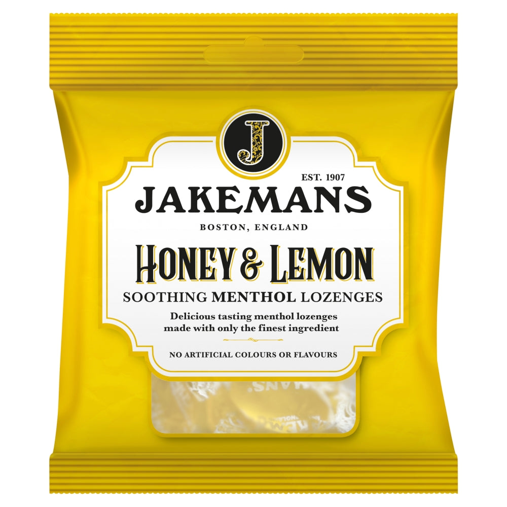 Jakemans Honey & Lemon Soothing Menthol Lozenges