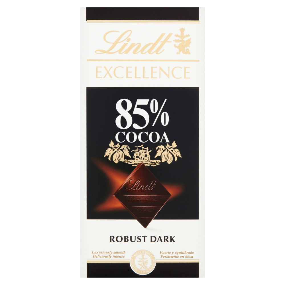 Lindt Excellence Dark 85% Cocoa Chocolate Bar