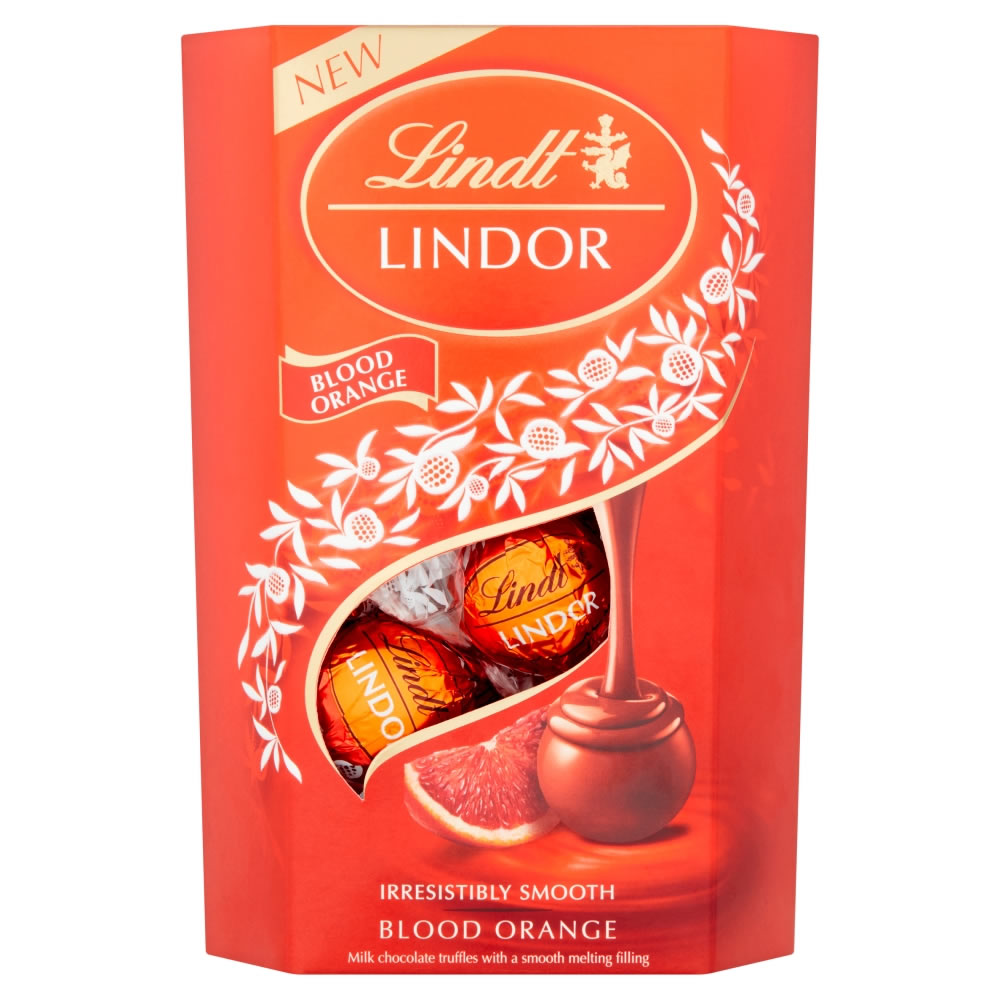 Lindt Lindor Blood Orange Milk Chocolate Truffles Thank You Gift