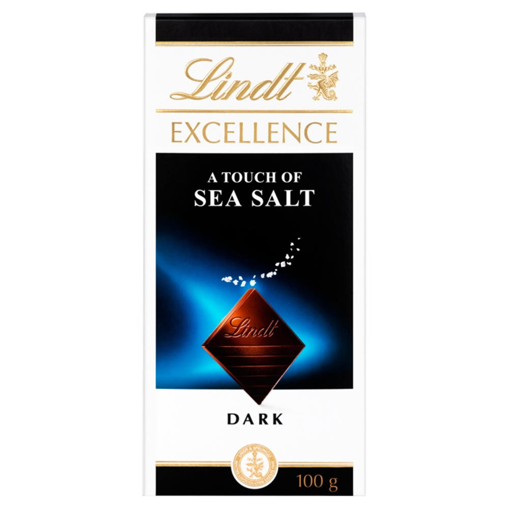 Lindt Excellence Dark Sea Salt Chocolate Bar