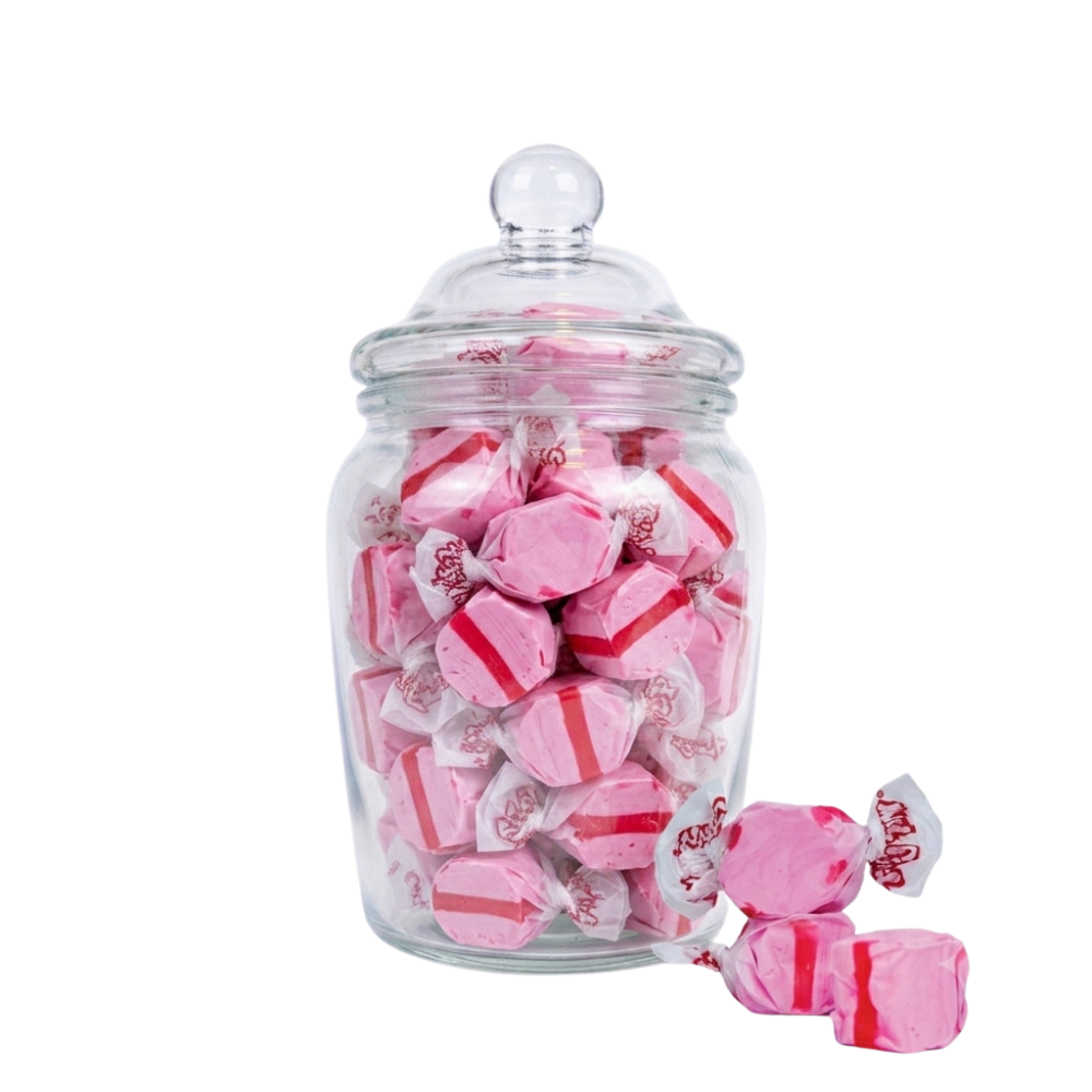 Salt Water Taffy Sweet Jar Gift Cherry Salt