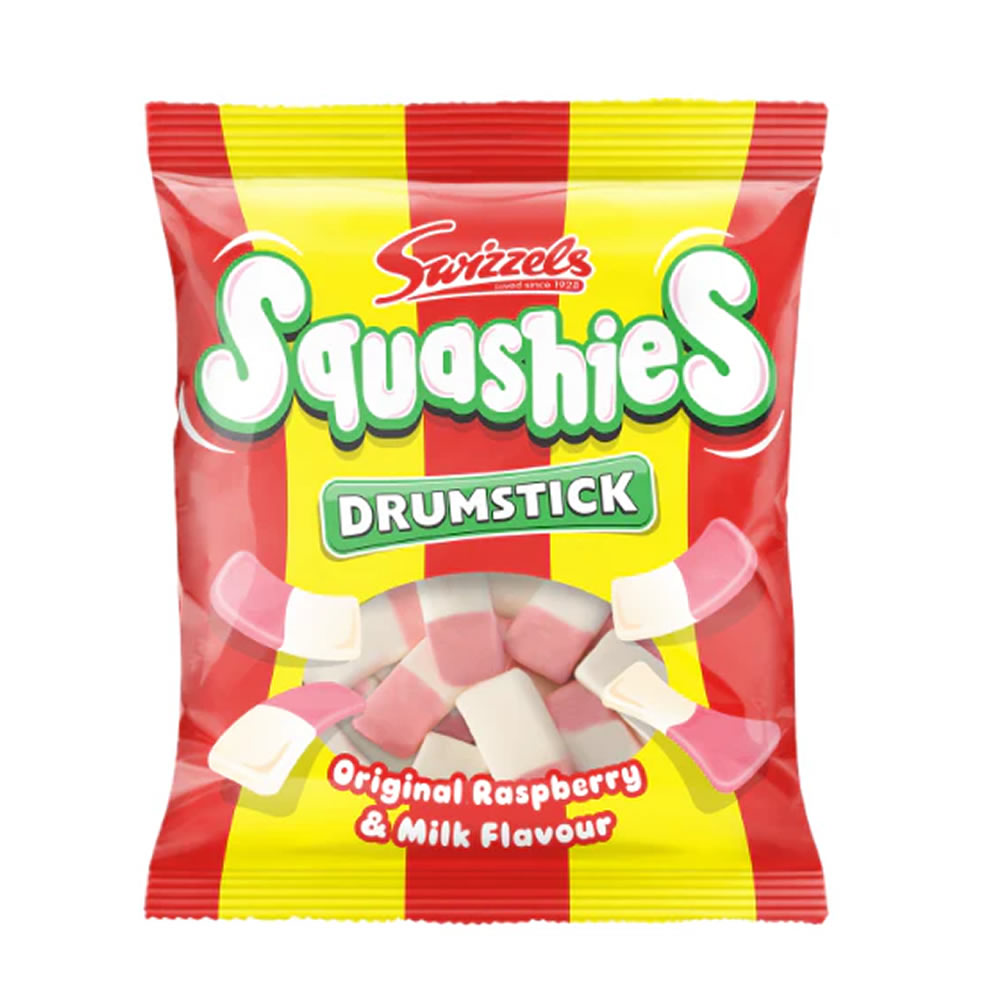 Swizzels Drumstick Squashies Original Raspberry & Milk