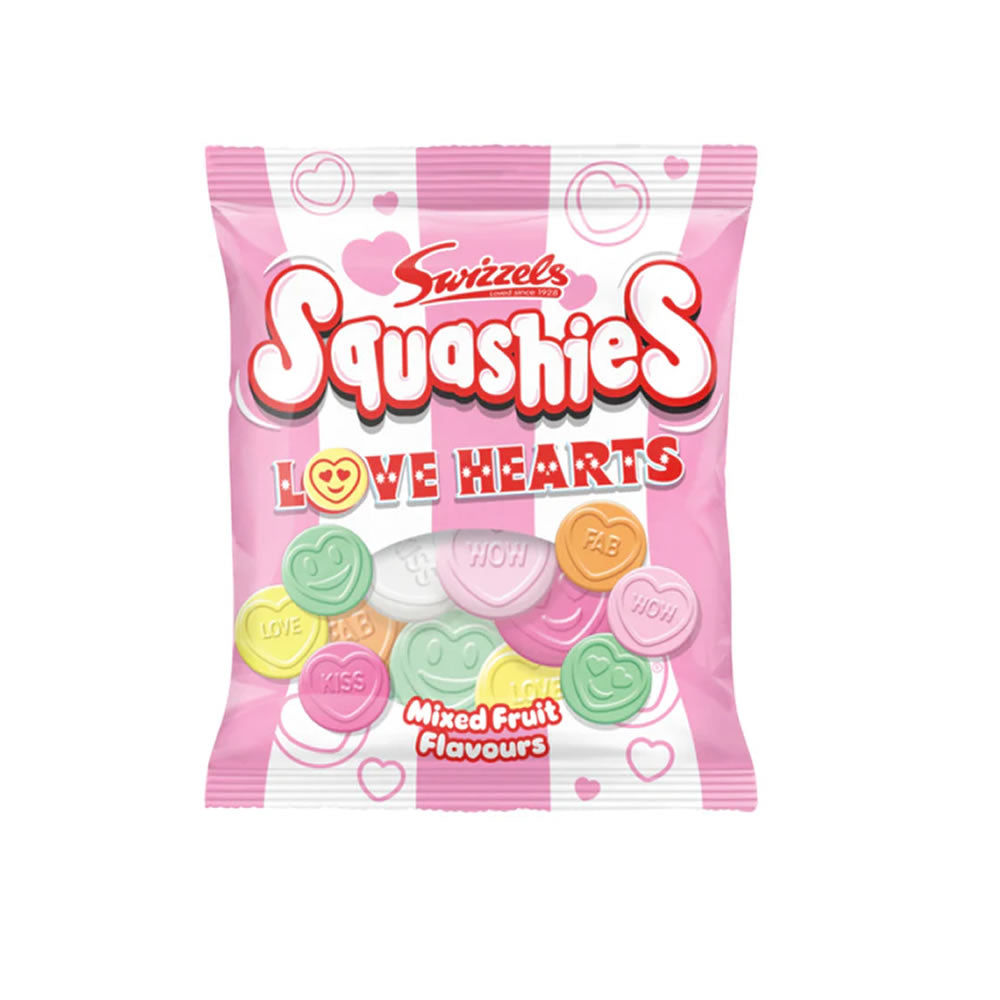 Swizzels Squashies Love Hearts Mixed Fruit
