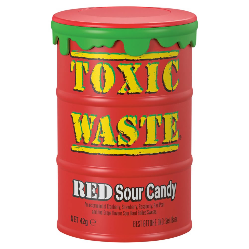 Toxic Waste Red Sour Candy