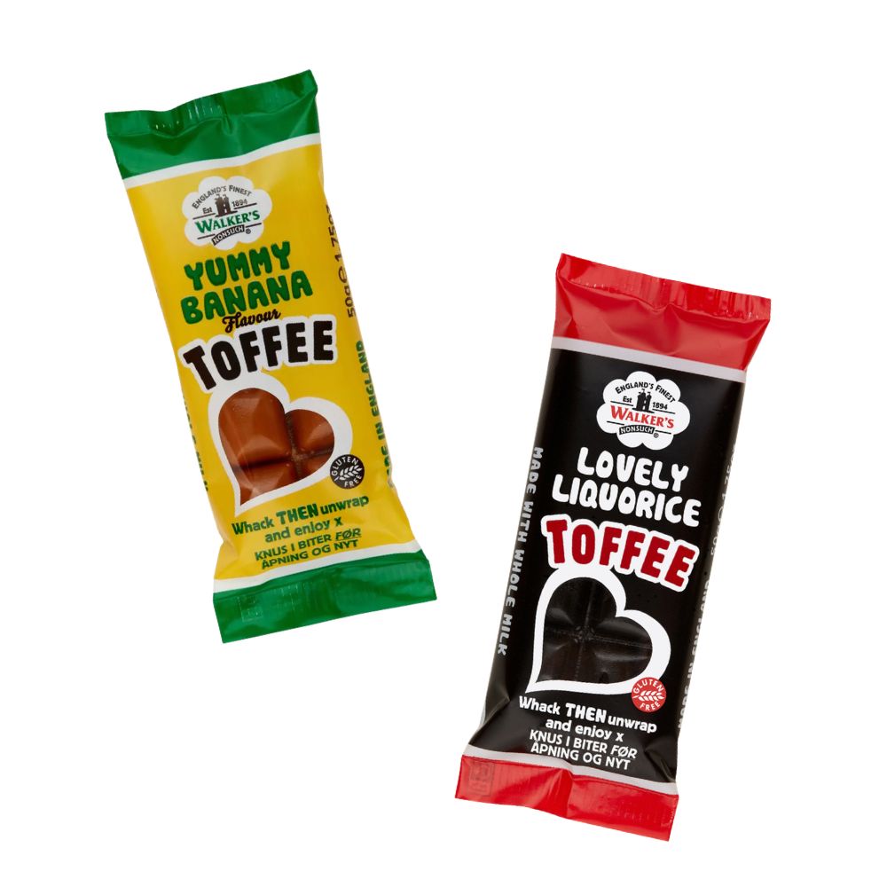Walkers Letterbox Toffee Duo Bar Set